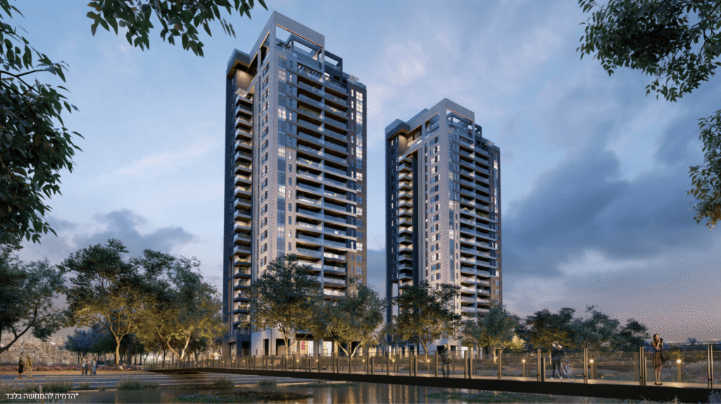 Sarfati SEA&PARK, Park HaYam, Bat Yam: first-phase towers and landscaping