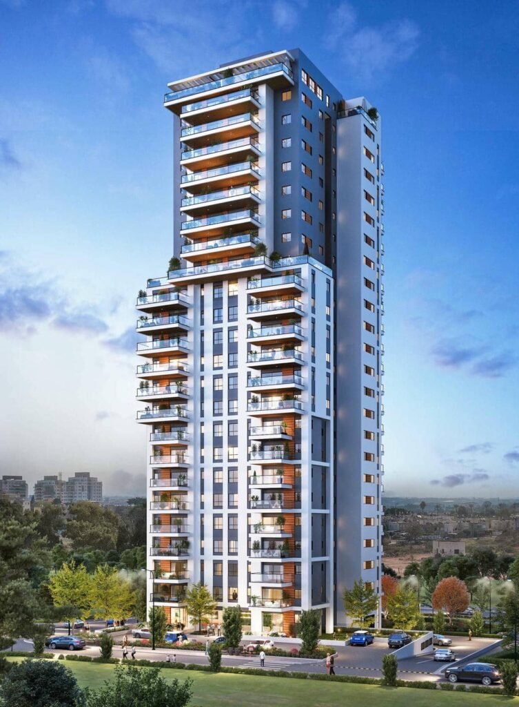 Gabay on the Park, Netanya: tower beside Park HaYam (developer rendering)