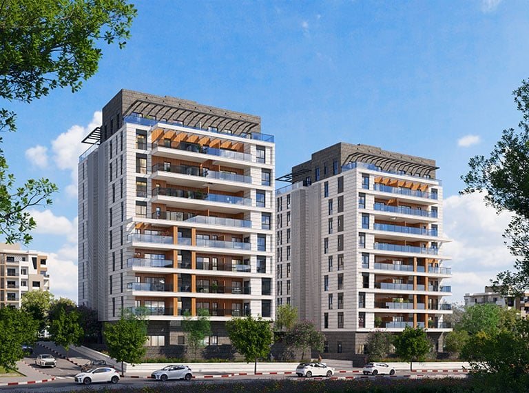 Kedar East, new residential buildings in east Ra'anana