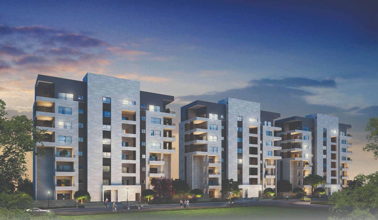 Lev Ra'anana by Peretz Bonei HaNegev, new boutique buildings in north Ra'anana