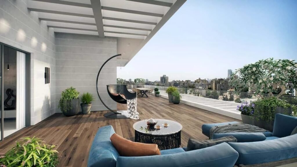 Shlomo HaMelech, Netanya: mini-penthouse terrace (developer rendering)