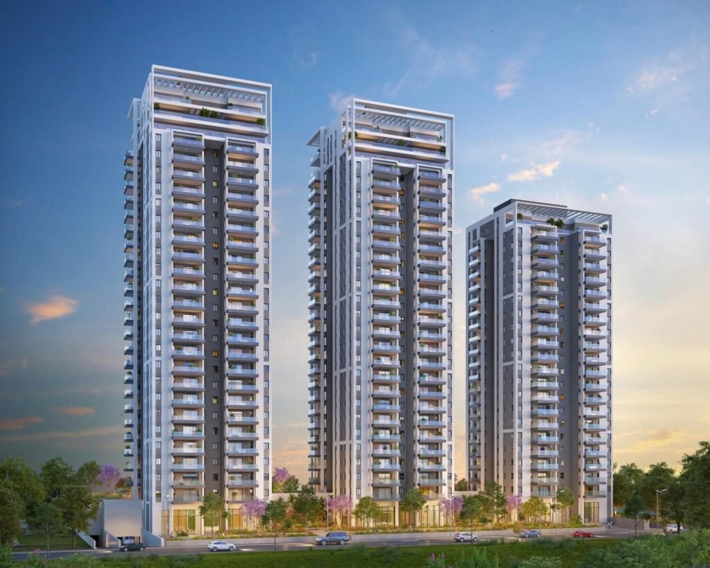 Story Galei Yam, Netanya: the three residential towers (developer rendering)